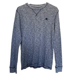 Express Waffle Knit Thermal Long Sleeve‎ Stretch Pullover Size Large